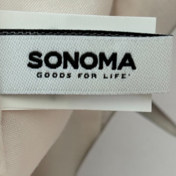 Sonoma Cream Linen Blend Cap w/ Brown Trim / Adjustable NWT - Picture 6 of 8